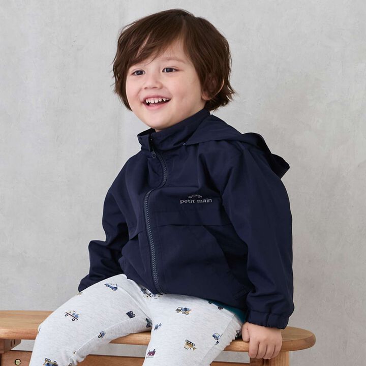 Water-Repellent Color Block Windbreaker,Navy, medium image number 0