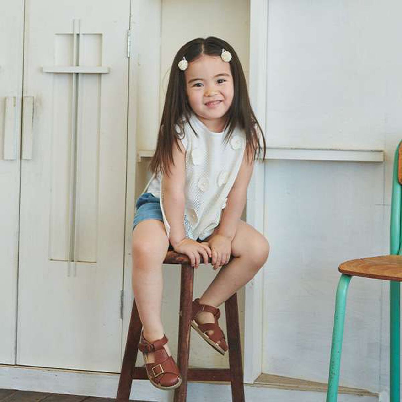 Faux Leather Sandals,Ivory, large image number 10