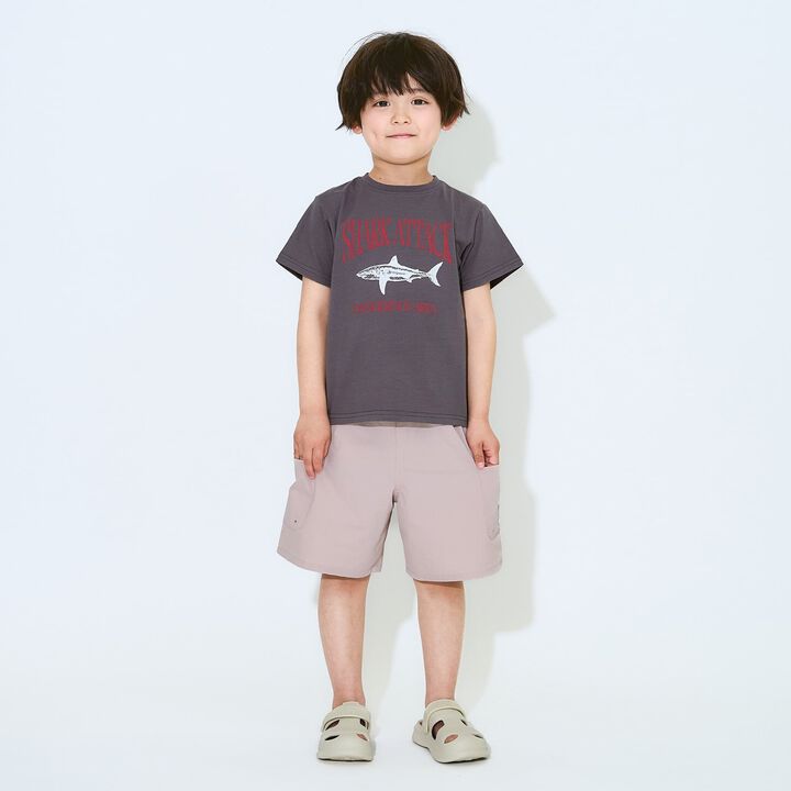 [Water-Repellent] Kids' Land and Water Use 4-Length Pants [Children's Clothing],Dark red, medium image number 20