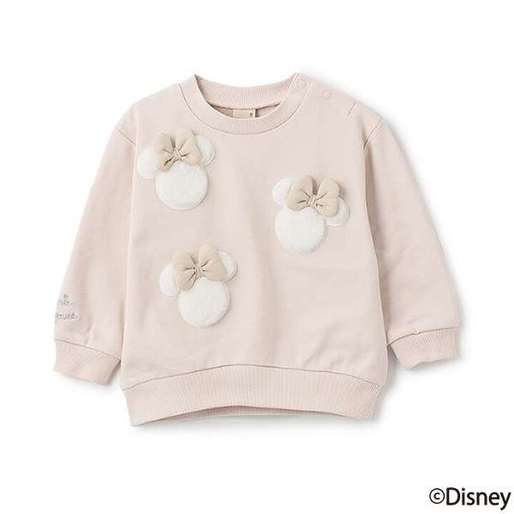 [Disney] Fur Motif Sweatshirt,Light pink, medium image number 0