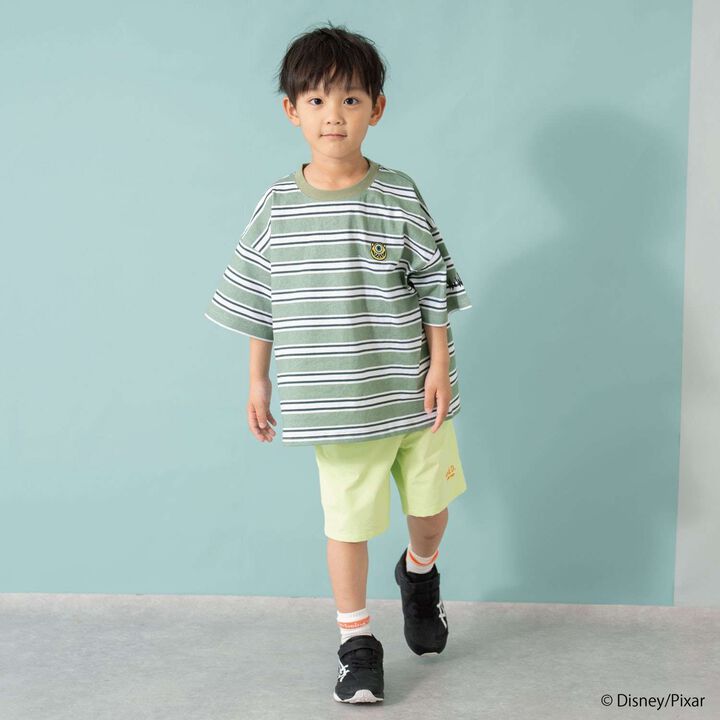 [Monsters, Inc.] Multi Stripe Big Half T-Shirt,Navy, medium image number 5