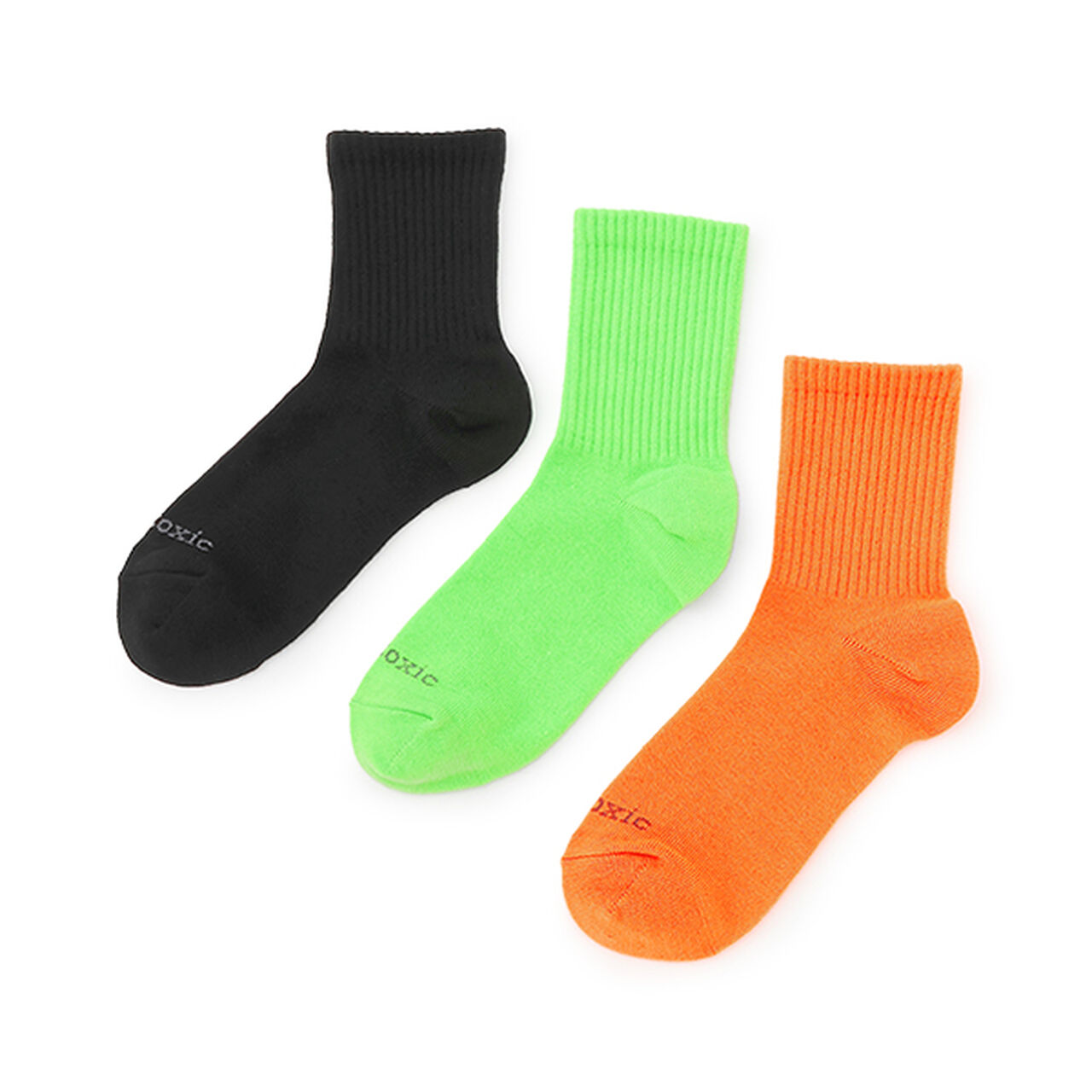 [Basic] 3-Pair Set Crew Socks,Light green, large image number 0