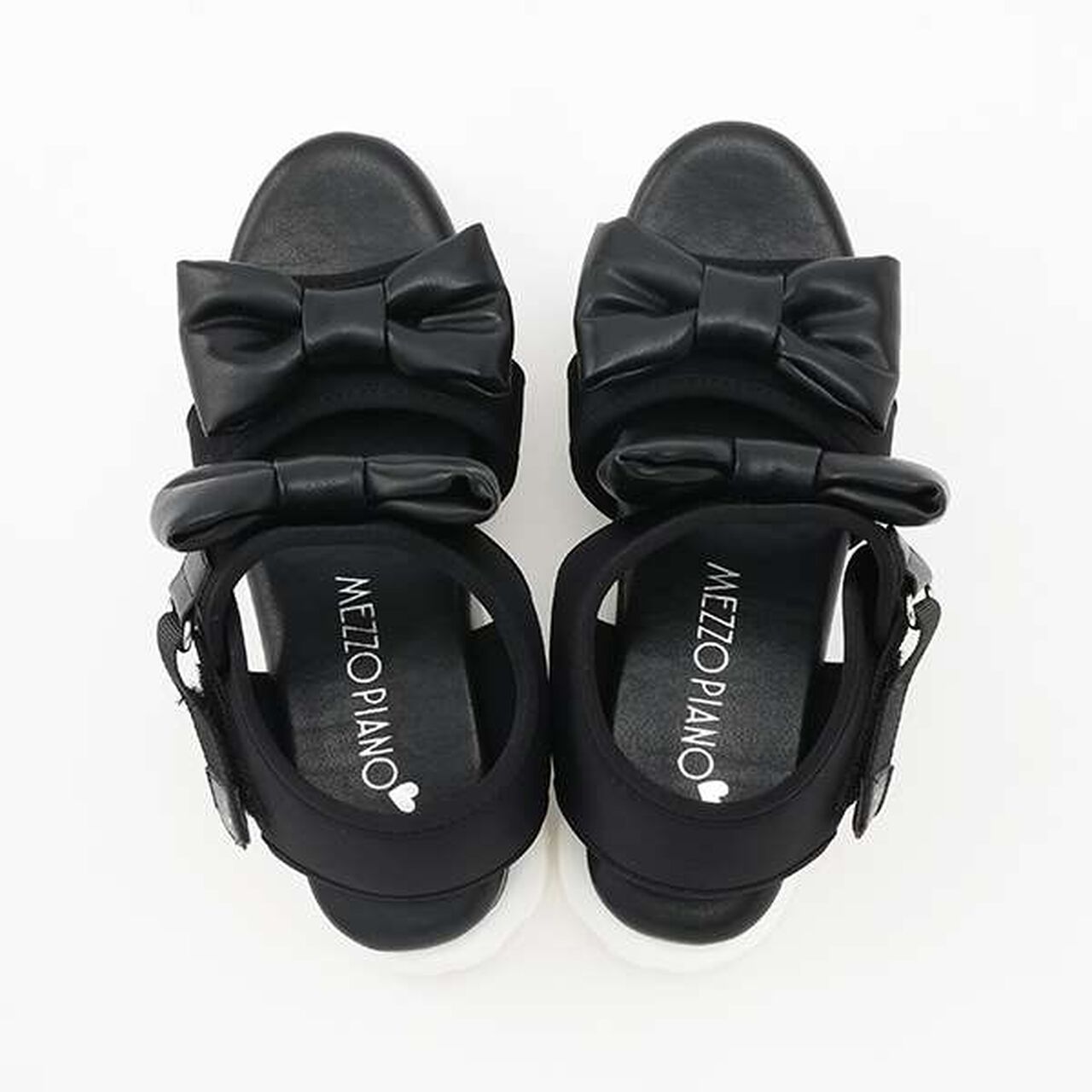 Double Ribbon Sport Sandals,White, large image number 11