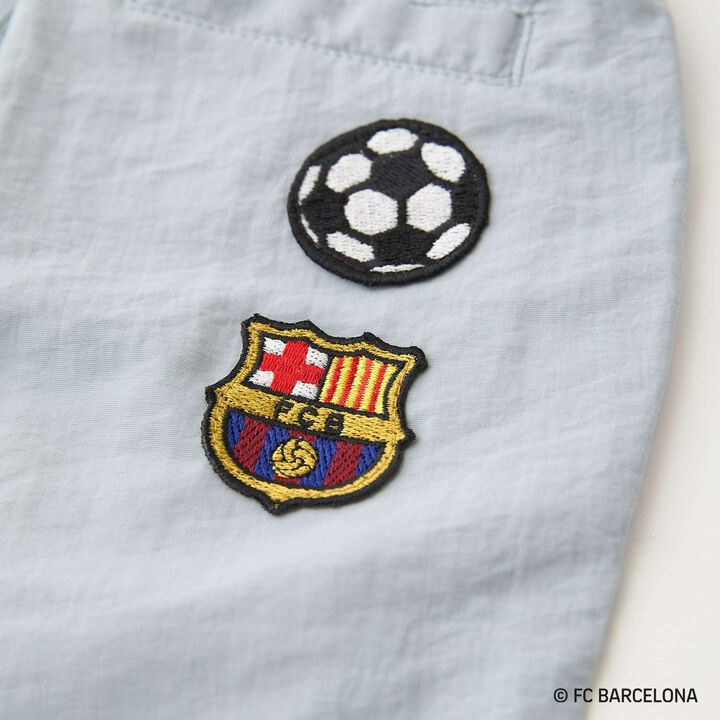 [FC BARCELONA] 布質短褲,淡卡其色, medium image number 15