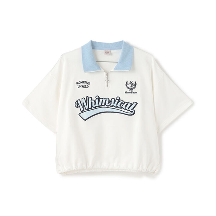 Half-Zip T-Shirt,White, medium image number 2
