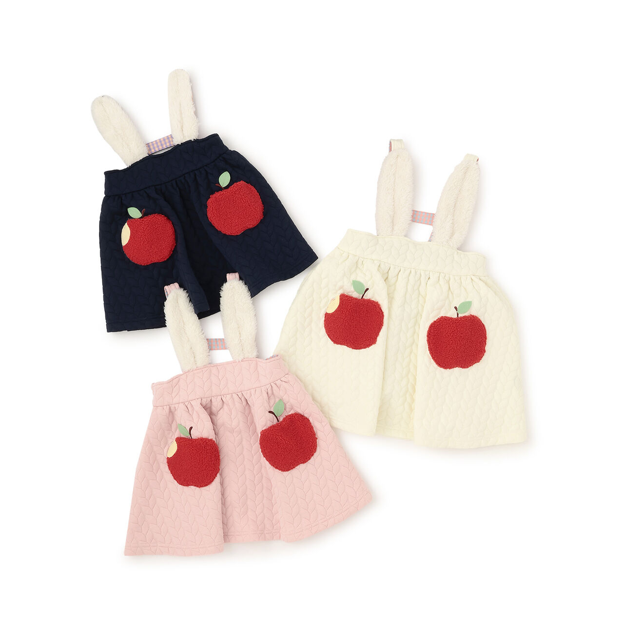 Apple Pocket Jumper Skirt,Navy, large image number 7