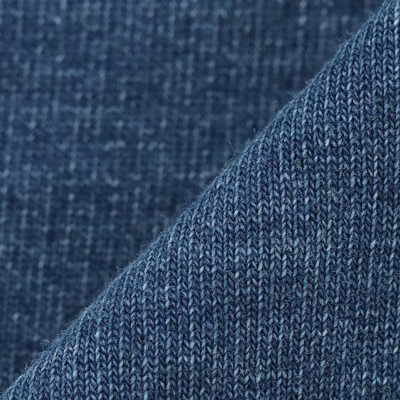Sweets Embroidery Knit Denim Pants,Navy, large image number 2