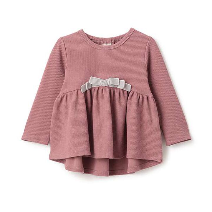 Stain-Resistant Ribbon Tunic,Deep pink, medium image number 0