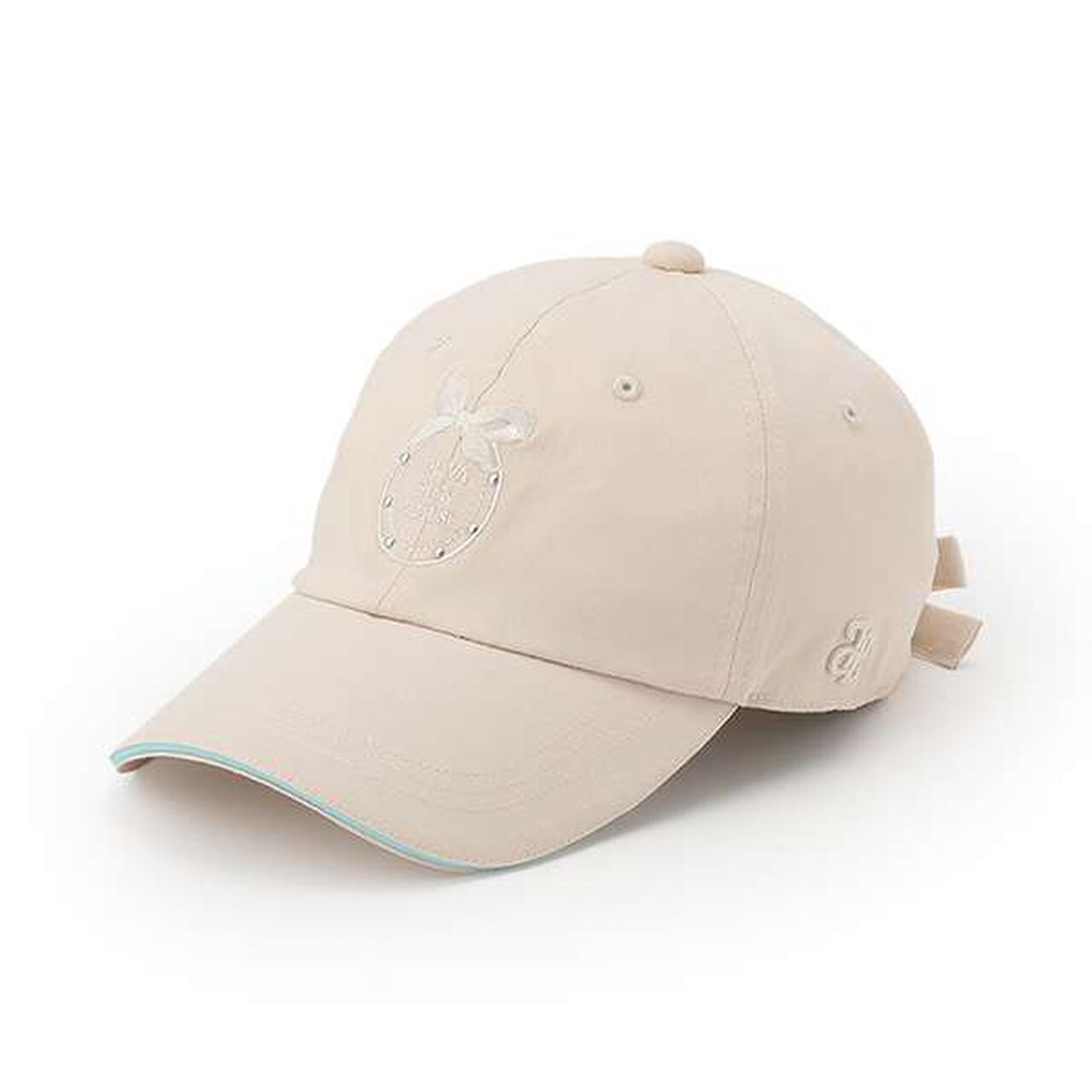 Ribbon Embroidered Cap,Black, large image number 16