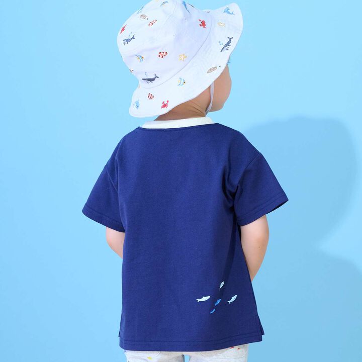 [Cool Touch] Sea Creature Appliqu&eacute; Short Sleeve T-Shirt,Off white, medium image number 13