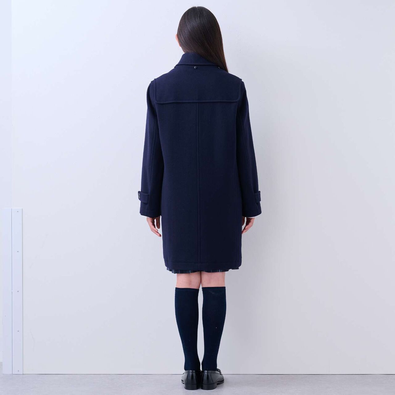 [Graduation Attire] [Lightweight Quilted Lining] Duffle Coat,Navy, large image number 19