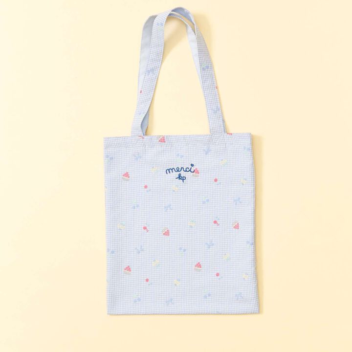 Gingham Foam Print Bag,, medium