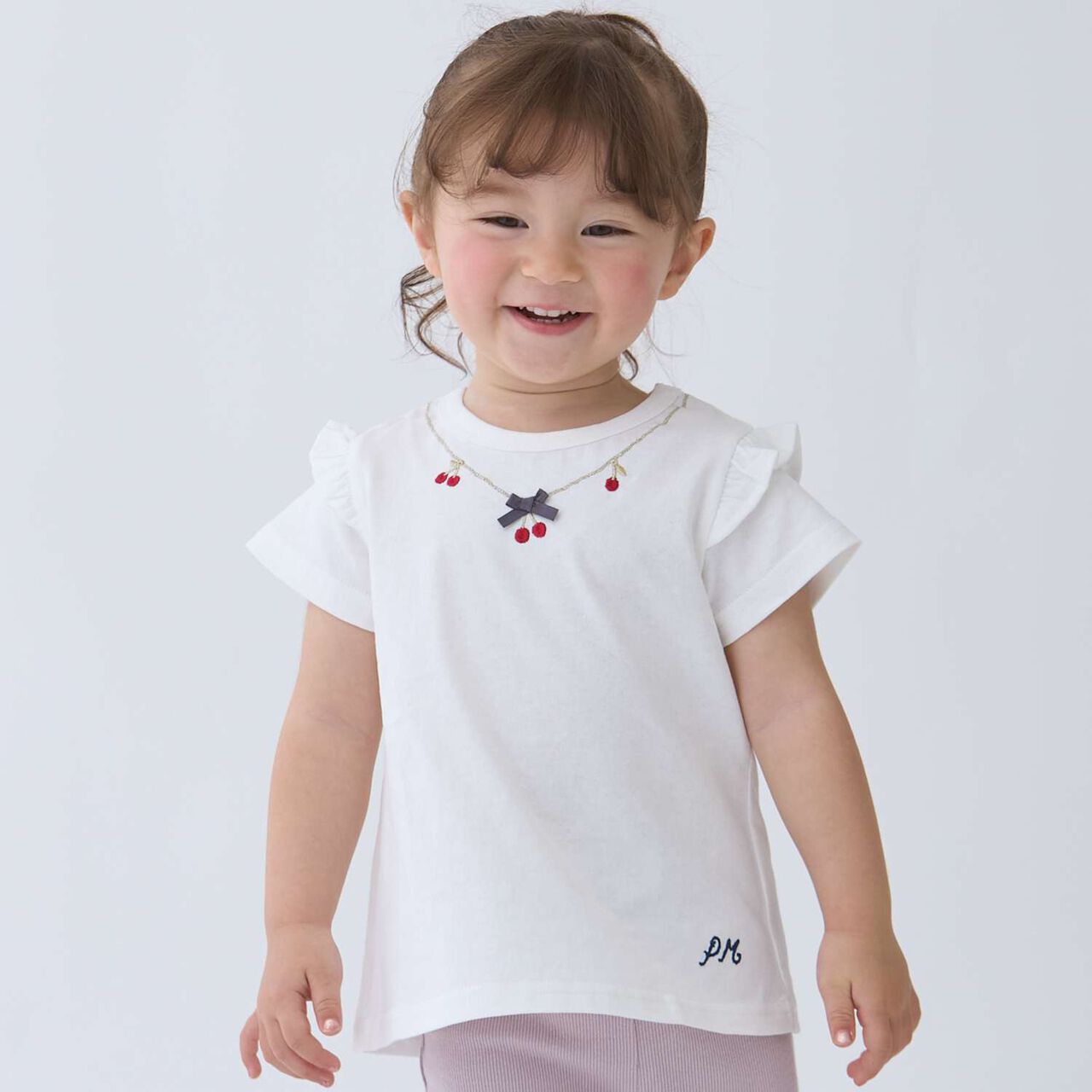 Affordable Girls Short Sleeve T-Shirt,Off white, large image number 0