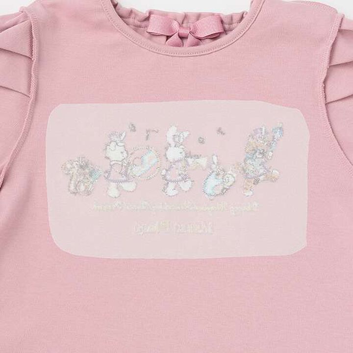 Drum Corps Appliqu&eacute; Long-Sleeve T-Shirt,Pink, medium image number 4