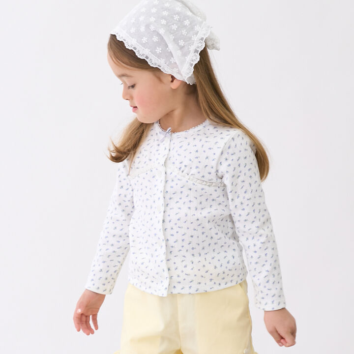 Link UV Needle-Punched Cut Cardigan,Multi color, medium image number 0