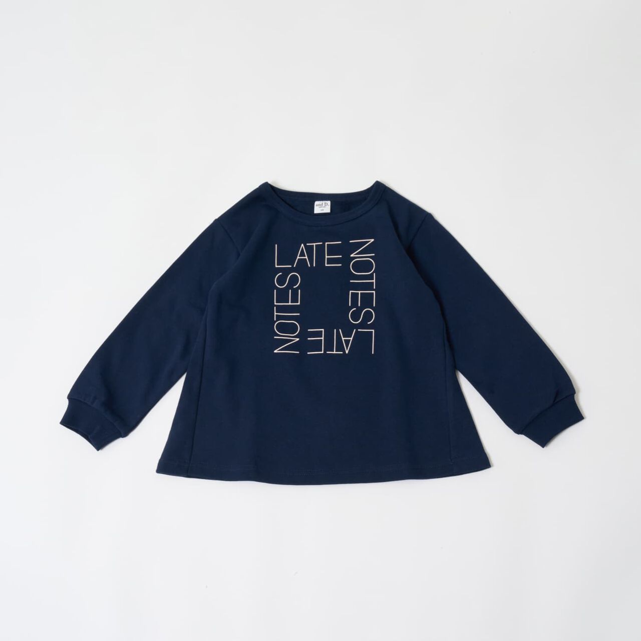Sweatshirt Print A-Line Pullover,Navy, large image number 19