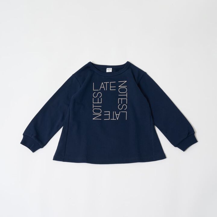 Sweatshirt Print A-Line Pullover,Navy, medium image number 19