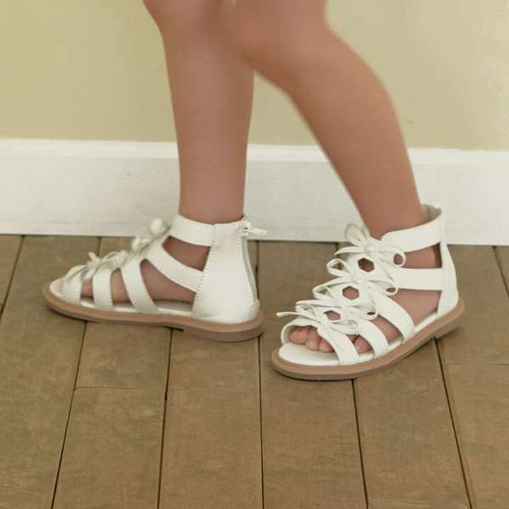 Ribbon Deco Sandals,Black, medium image number 7