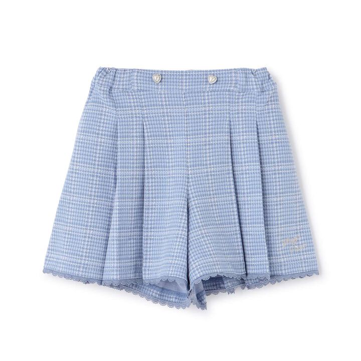 [Popular Item Restocked] [Not Available at Physical Stores] Cut Jacquard Check Tuck Culottes Skirt,, medium