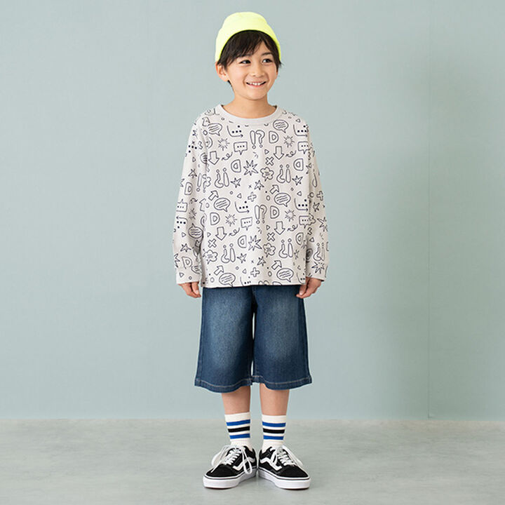 Denim Bermuda Shorts,Blue, medium image number 2