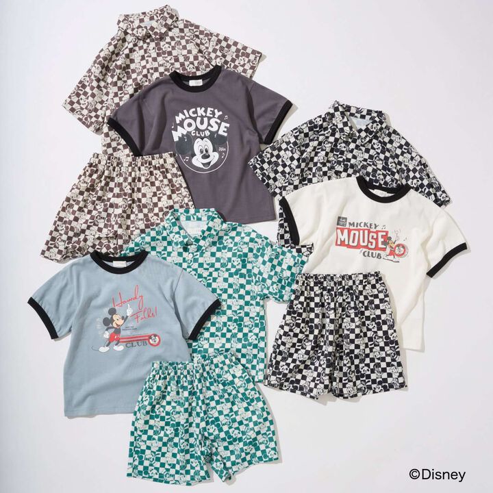 [Disney] [Comfortable Jersey] Assorted Print Ringer T-Shirt,Charcoal gray, medium image number 23