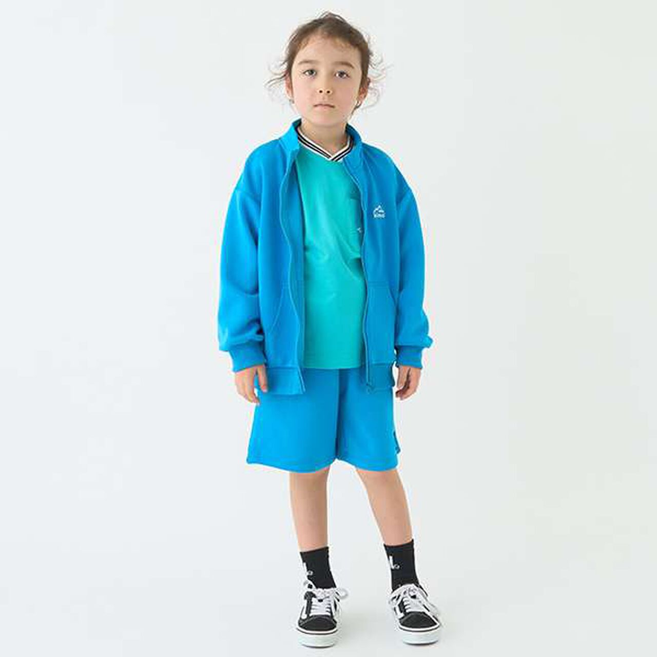 [Water-Repellent] Ponte Zip Stand Collar,Black, large image number 18