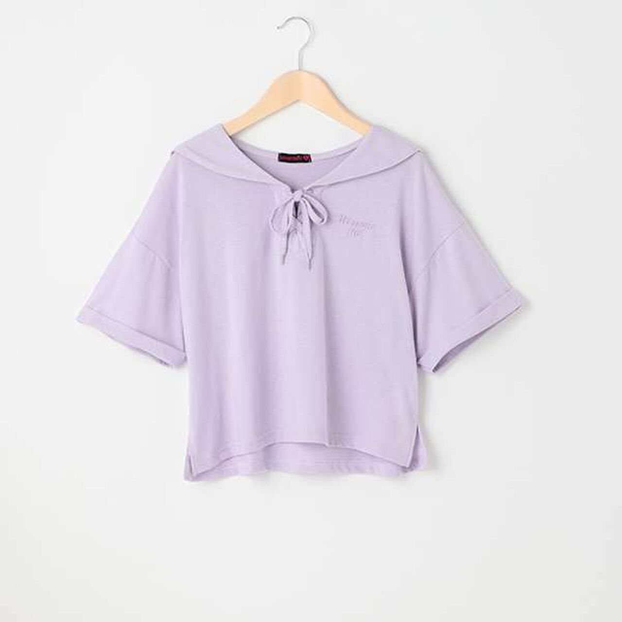 Sailor Collar Half T-Shirt,Sax blue, large image number 10