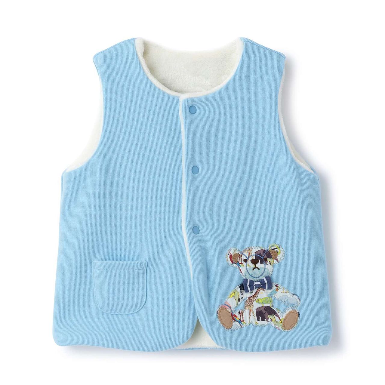 Q for the Zoo Teddy Bear Vest,Pearl white, large image number 9