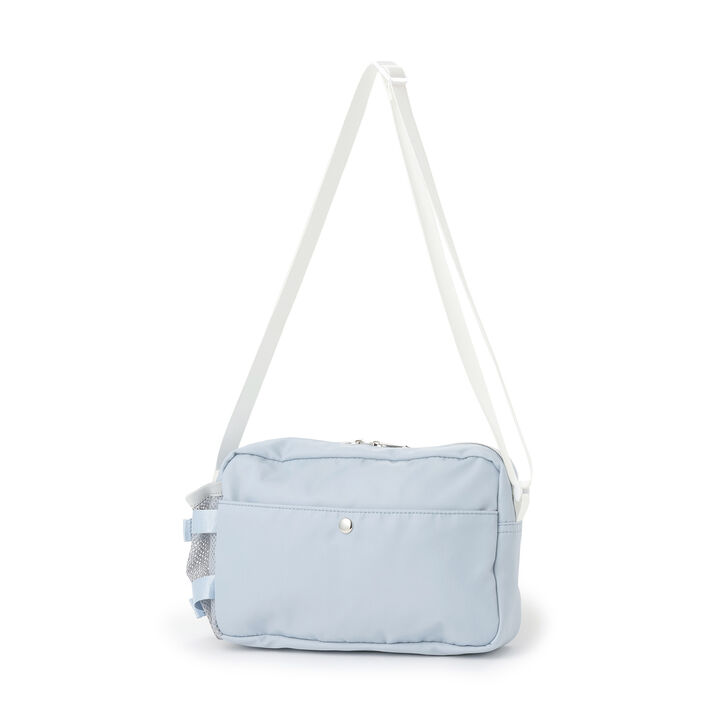 Casual Shoulder Bag with Bottle Holder,Light blue, medium image number 1