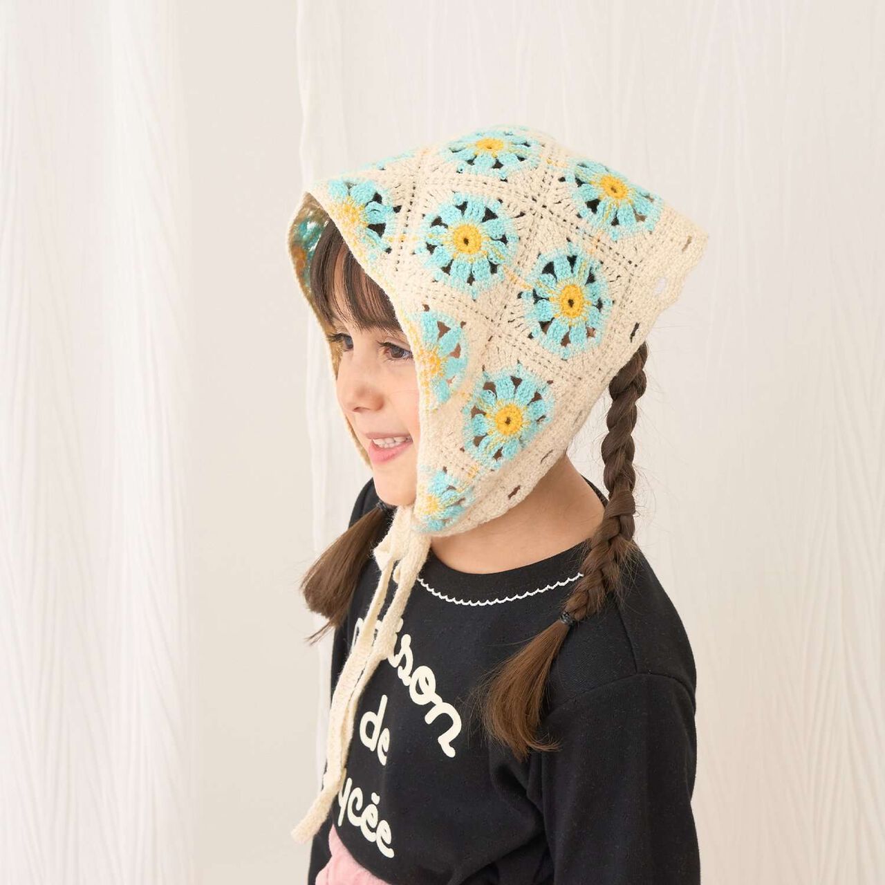 Assorted Black Crochet Babushka,Pink, large image number 16