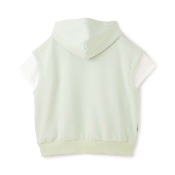[Sleeveless Parka & T-Shirt Set] [130cm Available],Top gray, medium image number 1