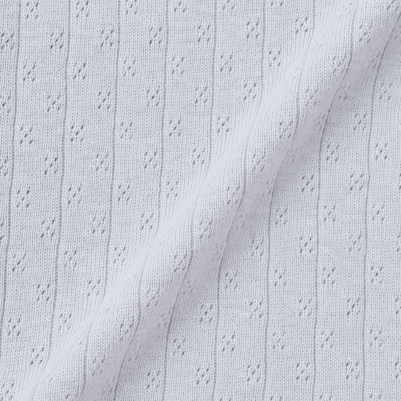 [UV Processing] Patterned Mesh Cardigan,Blue gray, large image number 12