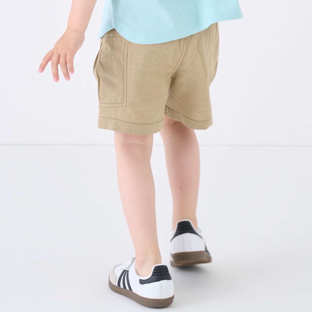 Cotton Rayon Woven Shorts,Sax blue, large image number 5