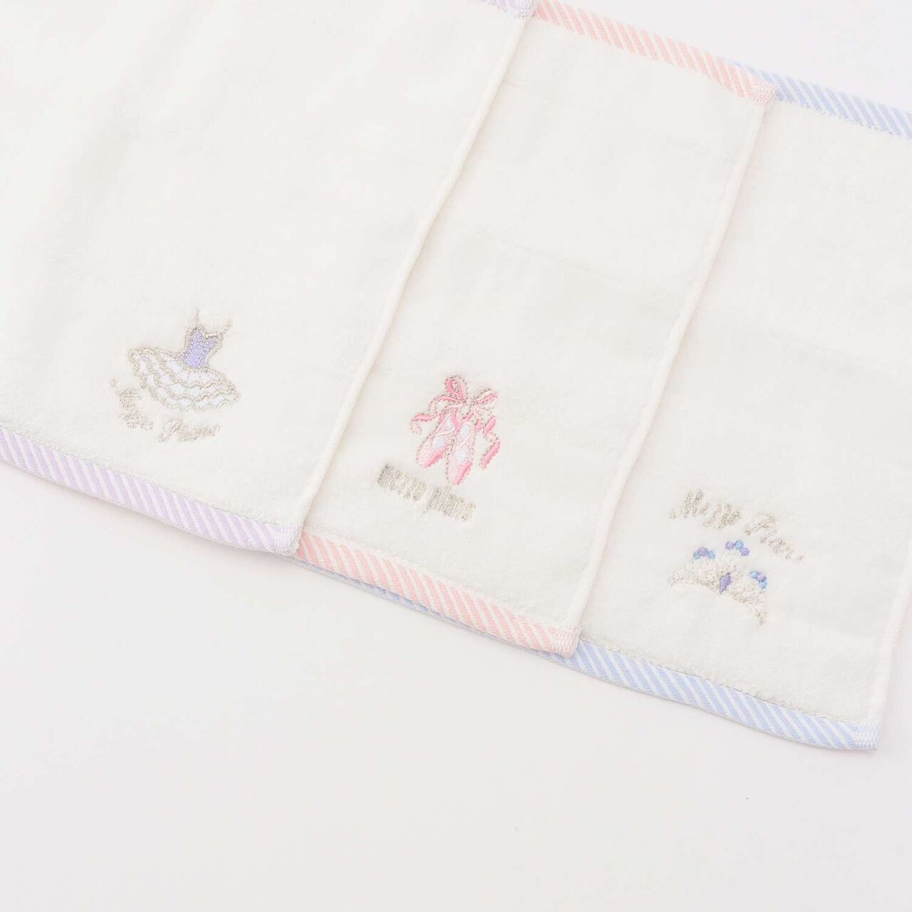 [Box Included] Ballet Hand Towel 3-Piece Set,Off white, large image number 3