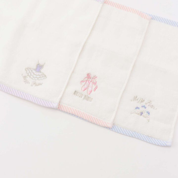 [Box Included] Ballet Hand Towel 3-Piece Set,Off white, medium image number 3