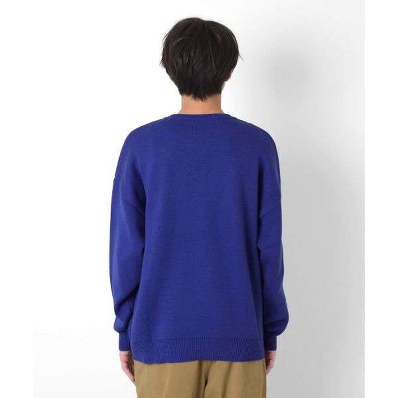 Jacquard Knit Logo Sweater [Machine Washable],Deep red, large image number 13