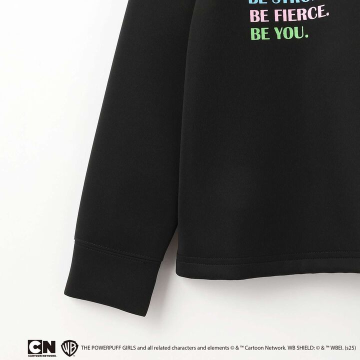 [Anti-Stain Finish] Powerpuff Girls Ponte Logo Crew,Magenta, medium image number 5