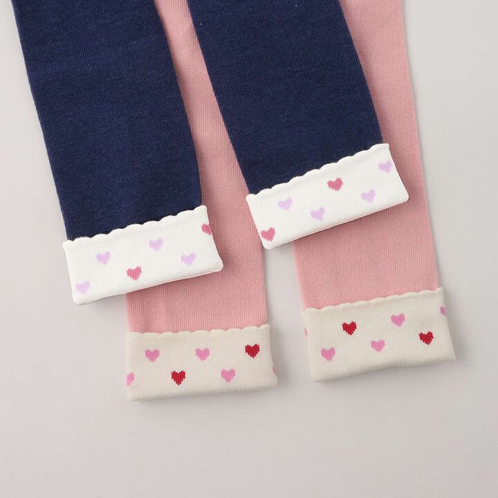 [Made in Japan] Mimi-chan Rolled-Hem Leggings,Pink, medium image number 3