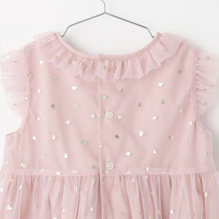 Heart Tulle One-Piece Dress,Pink, medium image number 7