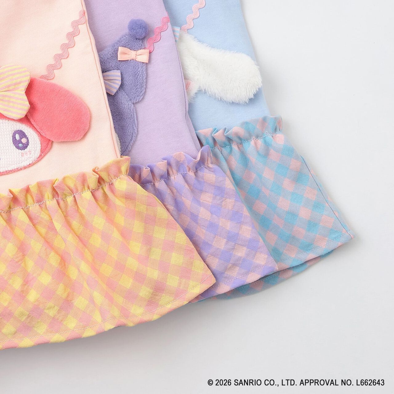My Melody/Cinnamoroll/Kuromi Small Shoulder Bag Long-Sleeve T-Shirt,Blue, large image number 8