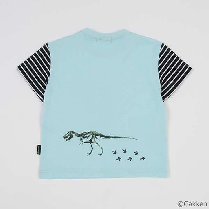 [Gakken] Dinosaur Mechanism Short Sleeve T-Shirt,Sax blue, medium image number 1