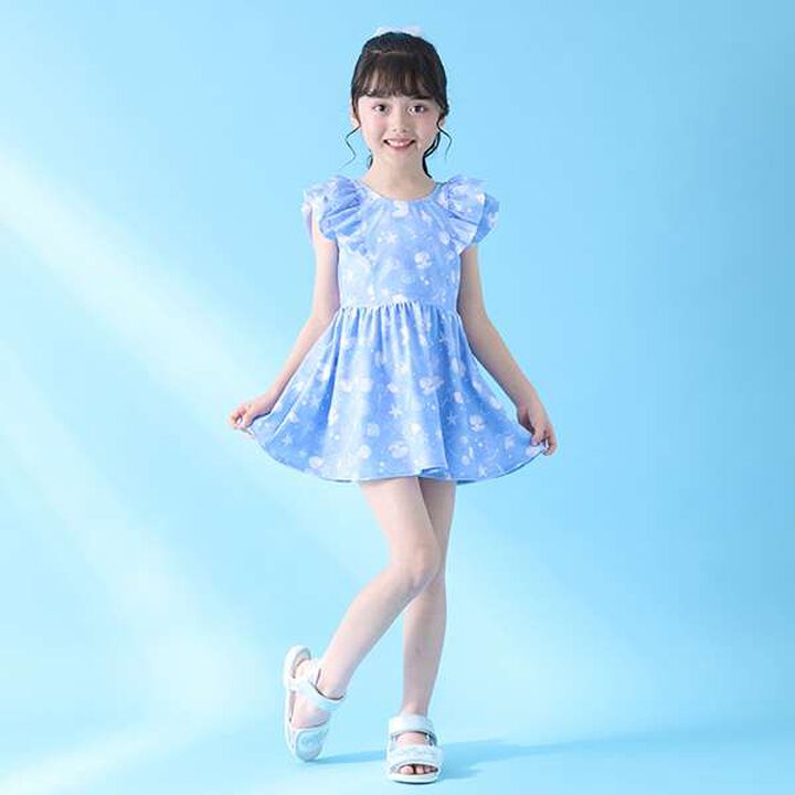 [SWIM] Shell Pattern Separate One-Piece Swimsuit,, medium