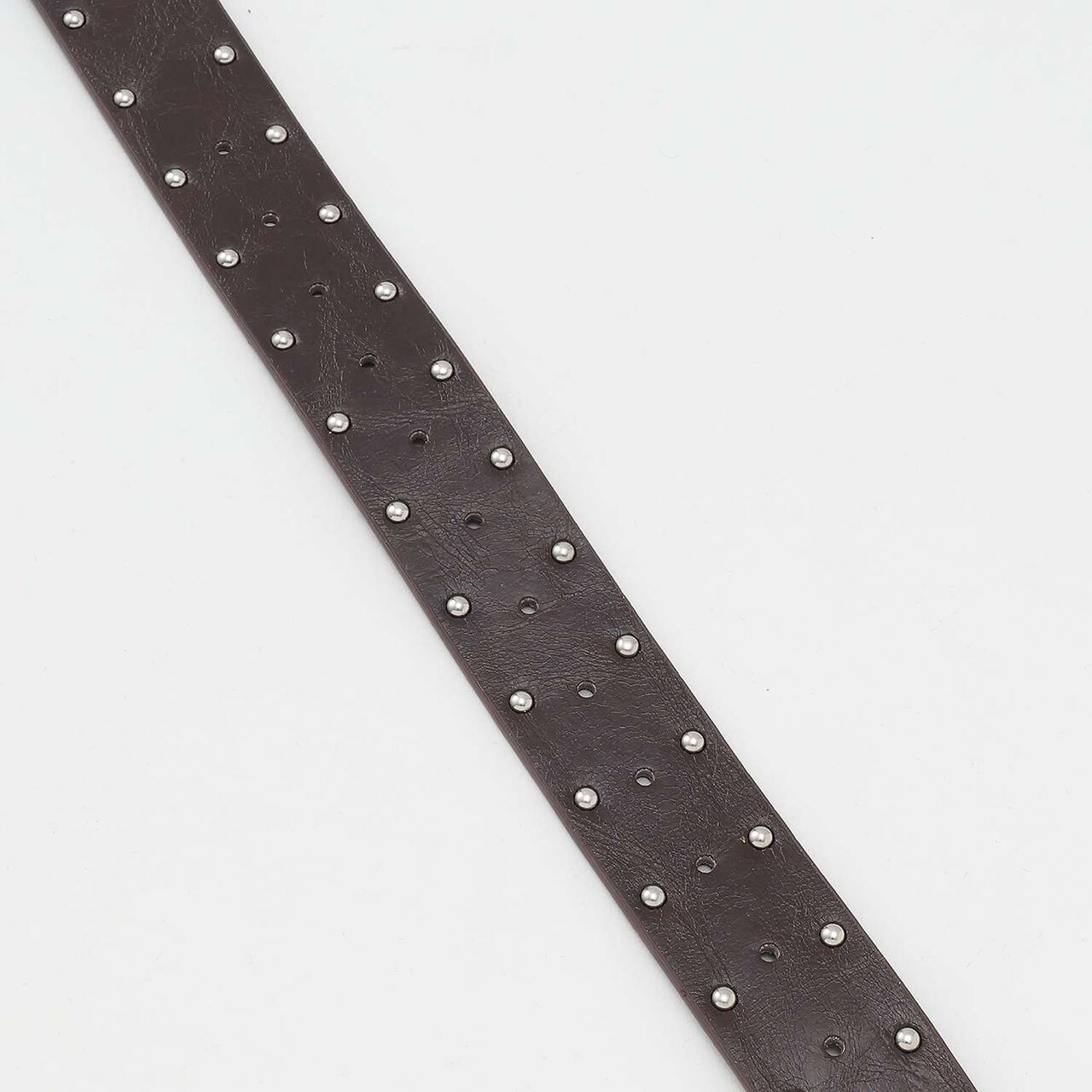 [LTXC] Heart Buckle Studded Belt,Brown, large image number 2