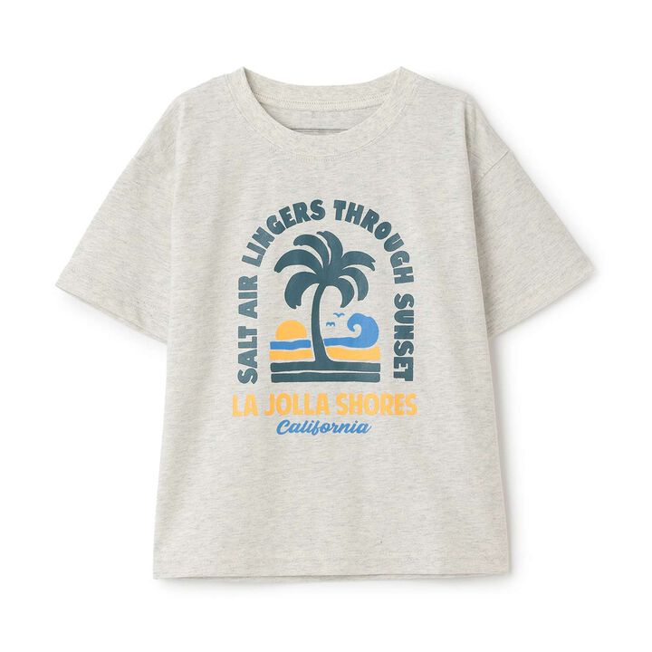 [365D.] Assorted Beach Print Cotton 100% Short Sleeve T-Shirt,Milky white, medium image number 4