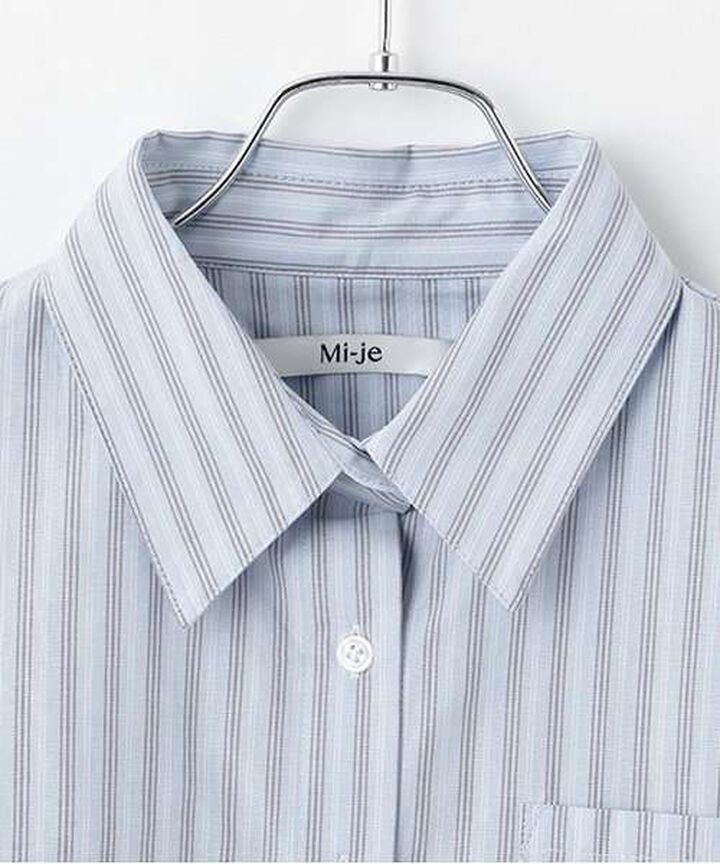 Cropped Shirt and Vest Set,Off white, medium image number 4