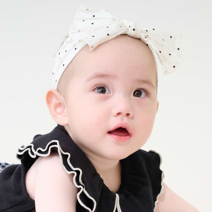 Polka Dot Headband,Navy, medium image number 1