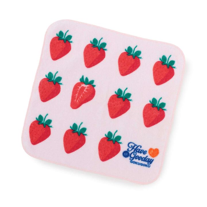 [GOKUGOKU] Fruit Hand Towel,Pink, medium image number 0