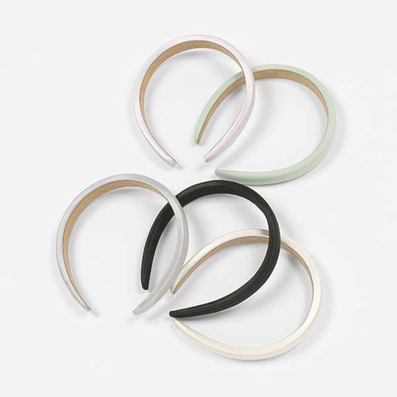 Satin Headband,Black, large image number 2