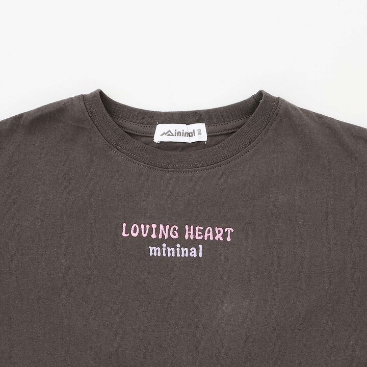 [100% Cotton] Affordable Back Heart Short-Sleeve T-Shirt One-Piece Dress,Cherry Pink, medium image number 13
