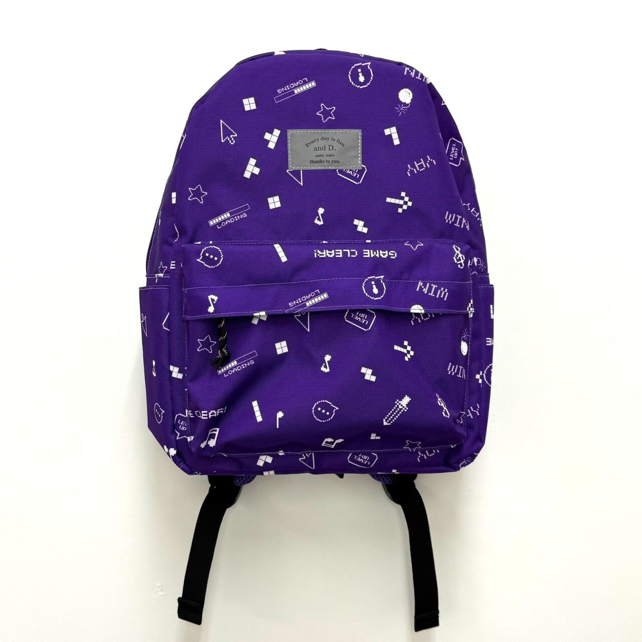 [365D.] Daily Assorted Pattern Backpack 14L,Purple, large image number 0